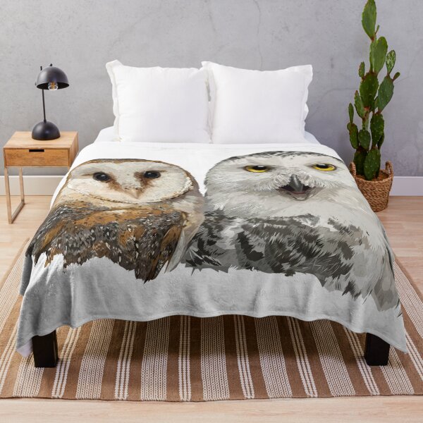 Item preview, Snowy Owl and Barn Owl designed and sold by obscurite.
