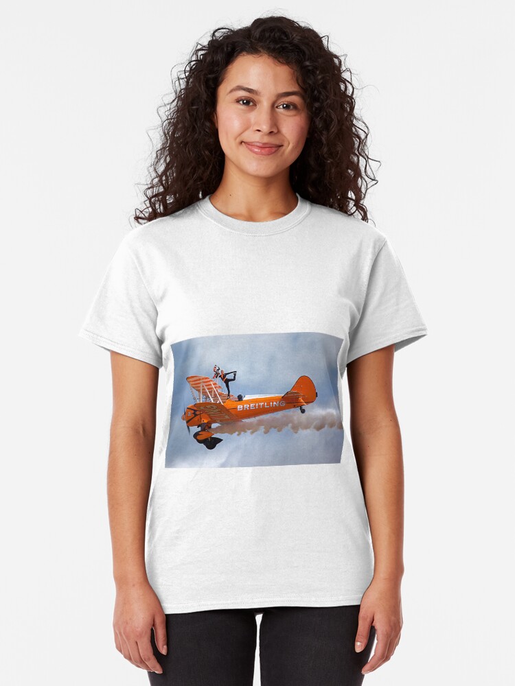 Alternate view of Breitling Wingwalking Team's Stearman Classic T-Shirt