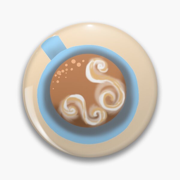 Item preview, Copy of Cup of Coffee Latte with Cream and Choco Syrup designed and sold by fluffeeair.