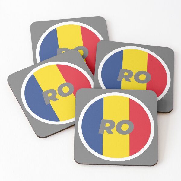 Item preview, Romania | Round Flag With Country Code designed and sold by CarlosAlberto.