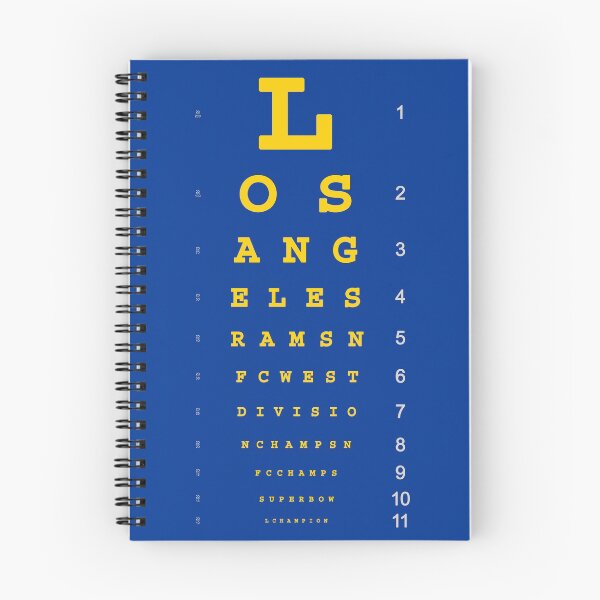 Item preview, Rams Champs Eye Chart - Sol in Royal designed and sold by Ramheart.