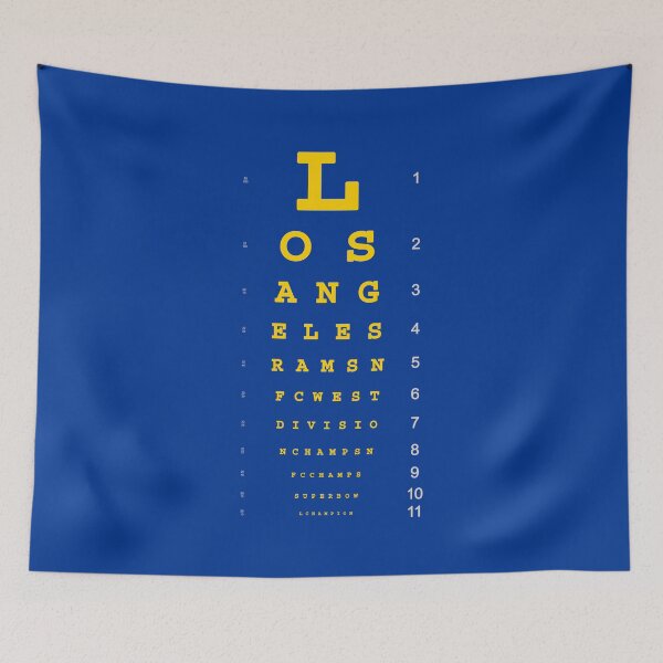 Item preview, Rams Champs Eye Chart - Sol in Royal designed and sold by Ramheart.