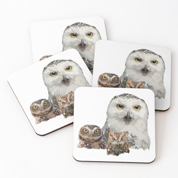 Item preview, Snowy Owl, Owl and Little Owl designed and sold by obscurite.