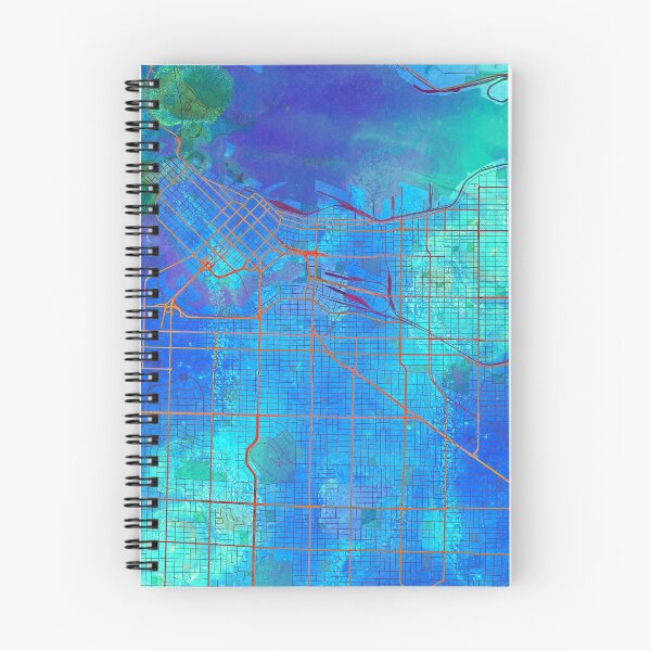 Item preview, Vancouver Canada Street Map Blue Lagoon designed and sold by IvonDesign.