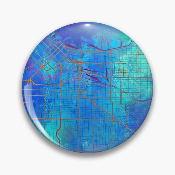 Item preview, Vancouver Canada Street Map Blue Lagoon designed and sold by IvonDesign.