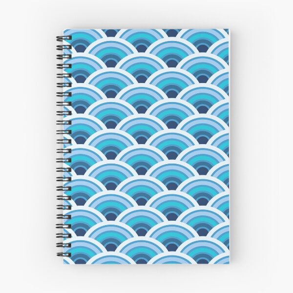 Item preview, Japanese Waves Seigaiha Blue Sea Wave Pattern designed and sold by CoitoCG.