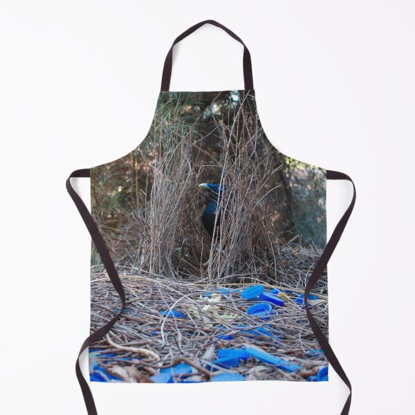 Item preview, Satin Bowerbird in his bower designed and sold by notjustamwac.