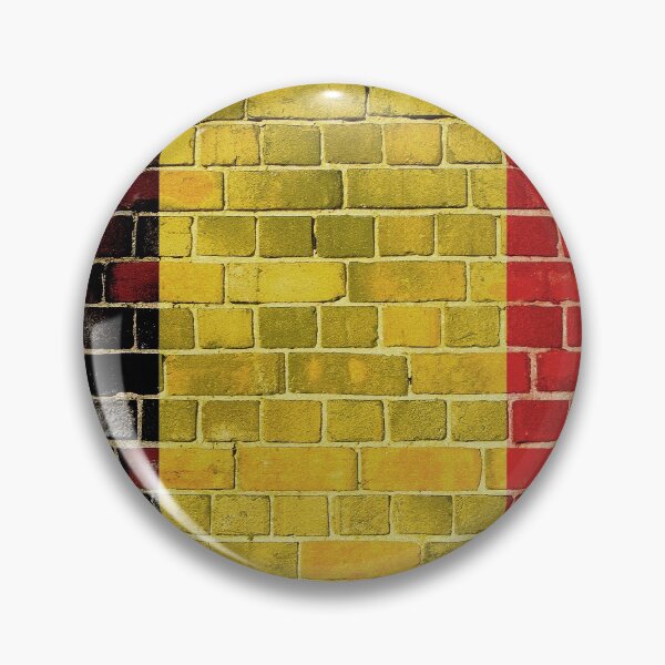Item preview, Bandera de Bélgica en una pared de ladrillo designed and sold by steveball.