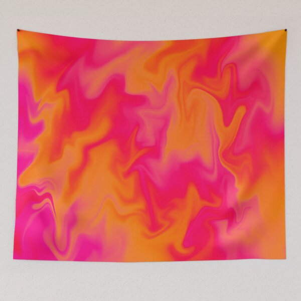 Item preview, Pink, Orange, and Red Marble Fusion Design designed and sold by Malandala.