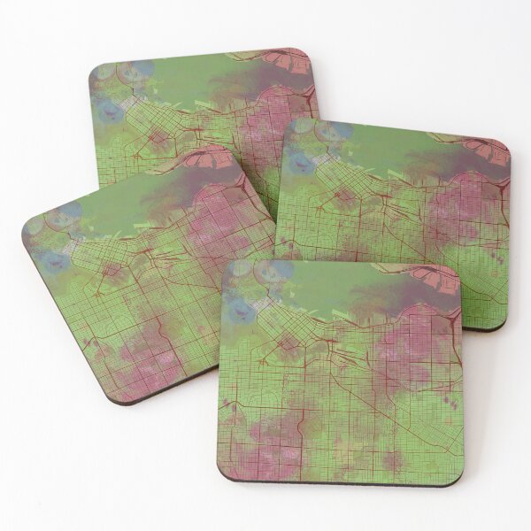 Item preview, Vancouver Canada Street Map Green Planet designed and sold by IvonDesign.