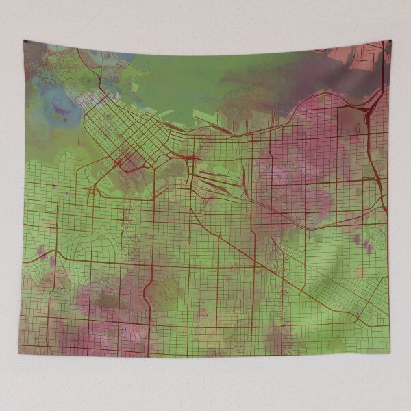 Item preview, Vancouver Canada Street Map Green Planet designed and sold by IvonDesign.