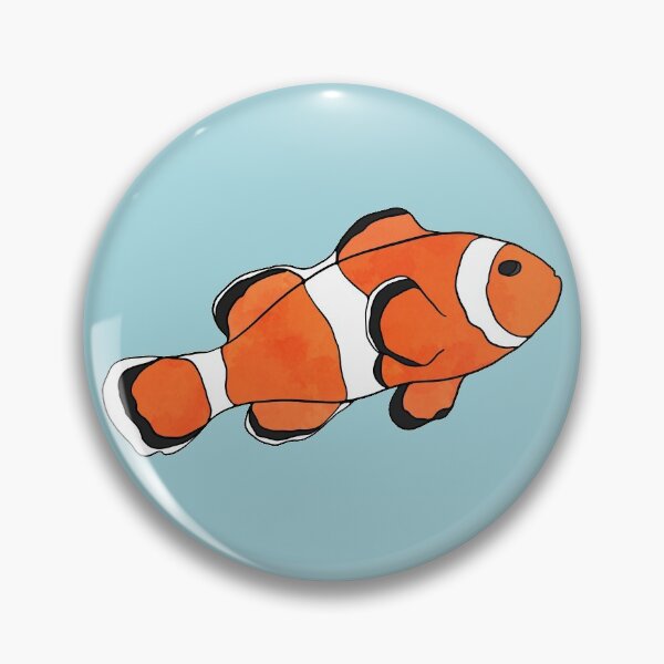 Item preview, Clownfish Watercolor Illustration designed and sold by murialbezanson.