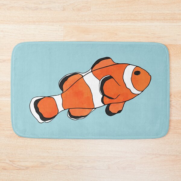 Item preview, Clownfish Watercolor Illustration designed and sold by murialbezanson.