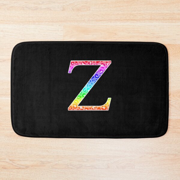 Item preview, The Letter Zeta - Monogram in Rainbow Leopard designed and sold by Bumblefuzzies.