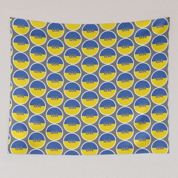 Item preview, Ukraine | Round Flag With Country Code designed and sold by CarlosAlberto.