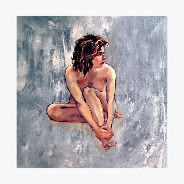 'Lucy' ~ Female nude, oil painting on canvas Photographic Print