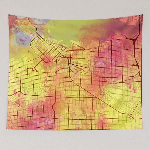 Item preview, Vancouver Canada Street Map Magma Eruption designed and sold by IvonDesign.