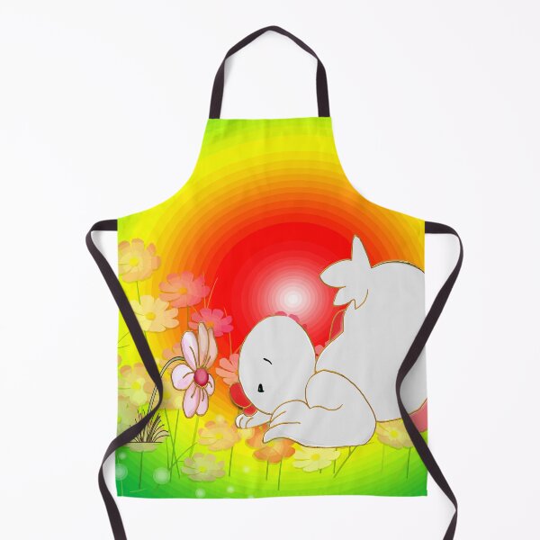 Item preview, Duckling smelling on a flower designed and sold by harietteh.