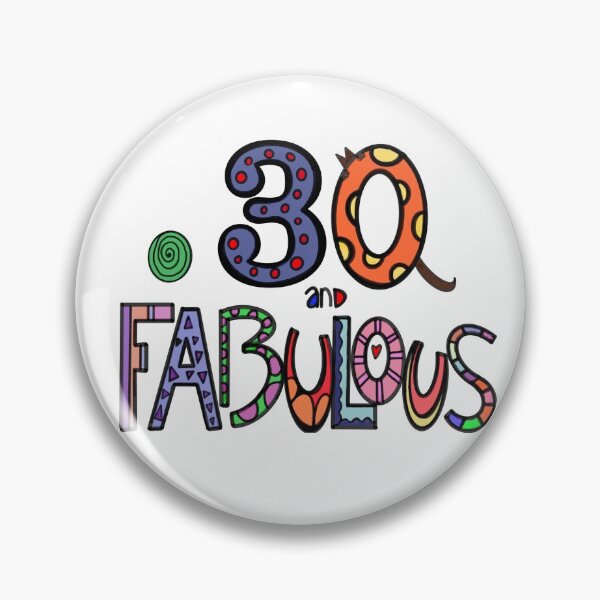 Aperçu de l'œuvre 30 et fabuleux joyeux 30e anniversaire créée et vendue par zanydoodles.