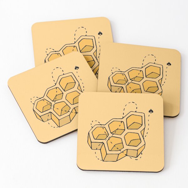 Item preview, Honeycomb Bee Illustration designed and sold by murialbezanson.