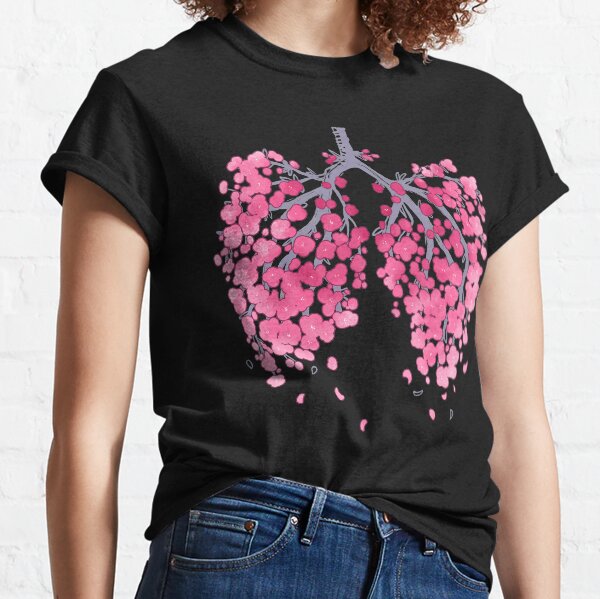 Item preview, Sakura Hanahaki lungs (on black) designed and sold by arterialmotive.