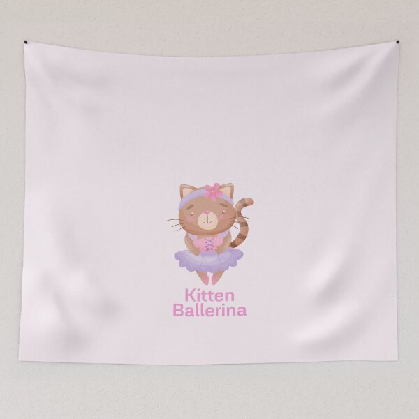 Item preview, Kitten Ballerina designed and sold by AtarangiDesigns.