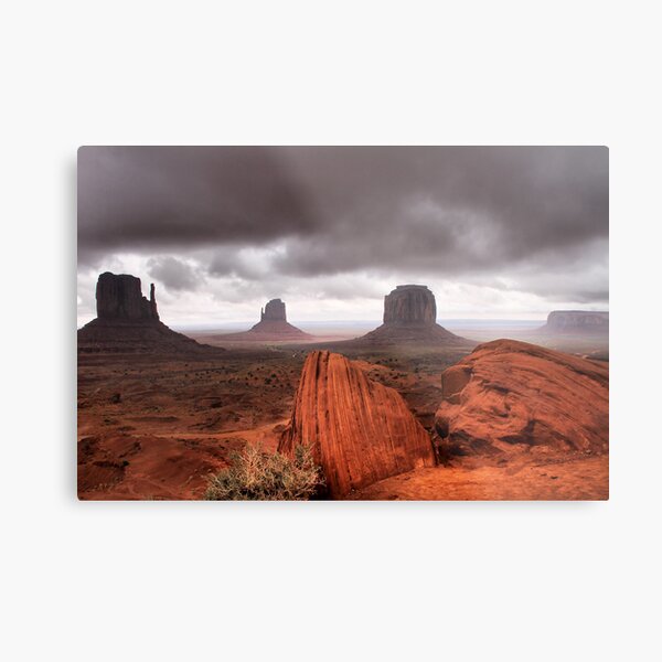 Storm clouds over Monument Valley Metal Print