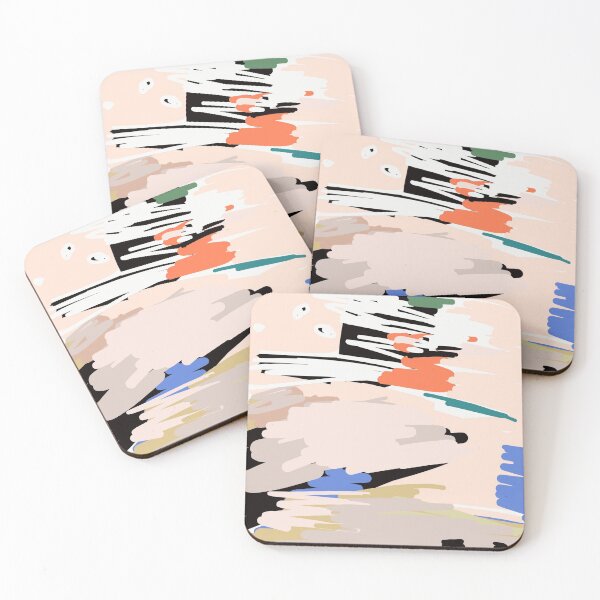 Item preview, Peach Fizz // Abstract Painting  designed and sold by fossdesign.