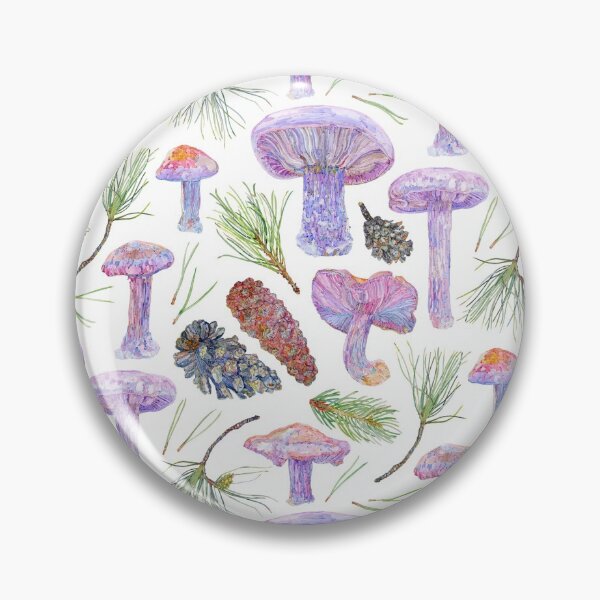 Item preview, Wood Blewits and Pine Pattern designed and sold by beccaboyce.