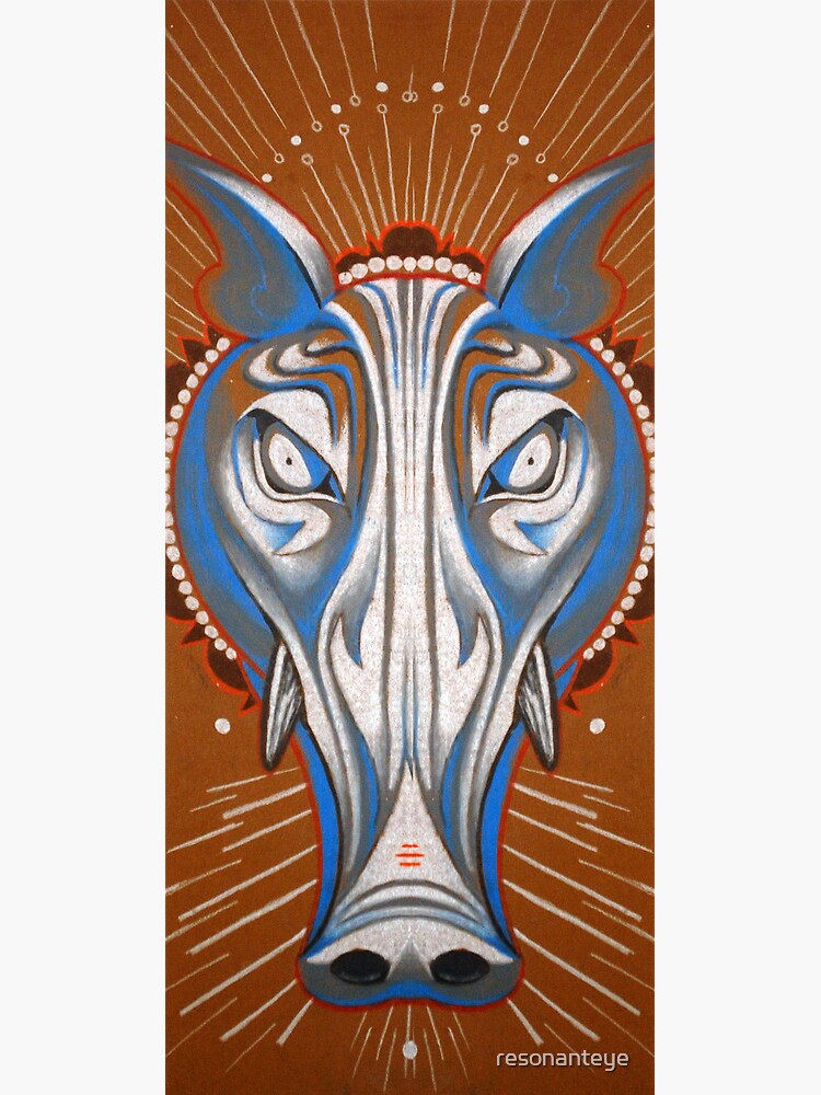 blue boar totem. blue boar totem.