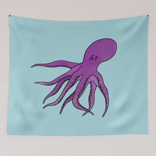 Item preview, Octopus Purple Watercolor Illustration designed and sold by murialbezanson.
