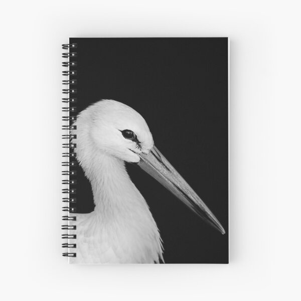 White Stork Spiral Notebook