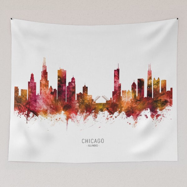 Item preview, Chicago Illinois Skyline designed and sold by ArtPrints.