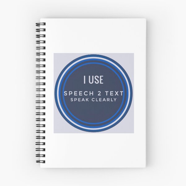 Item preview, Black and Blue  I Use Speech 2 Text Speak Clearly Disability Visibility Design for Deaf, deaf, disabled person  designed and sold by Jenny Meehan Art Prints and Patterns  .