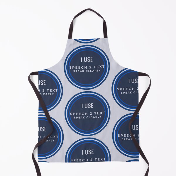Item preview, Black and Blue I Use Speech 2 Text Speak Clearly Disability Visibility Design for Deaf, deaf, disabled person designed and sold by Jenny Meehan Art Prints and Patterns .