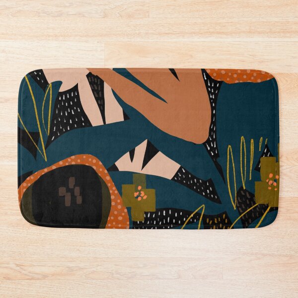 Evening meadow Bath Mat