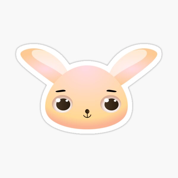 Cute Kawaii Cartoon Bunny Rabbit Sticker
