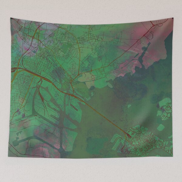 Item preview, Venice Italy Street Map Green Planet designed and sold by IvonDesign.