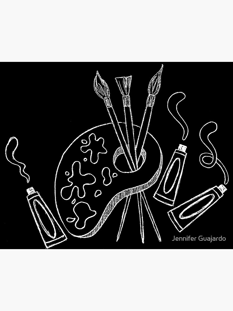 "Chalkboard Paint Palette" Sticker for Sale by Jenathena Redbubble