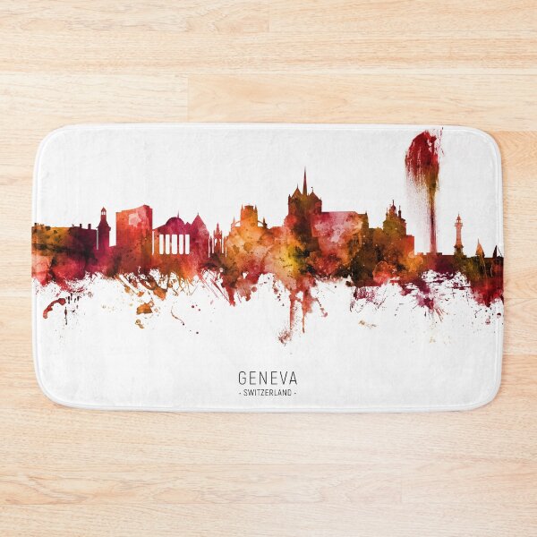 Item preview, Geneva Switzerland Skyline designed and sold by ArtPrints.