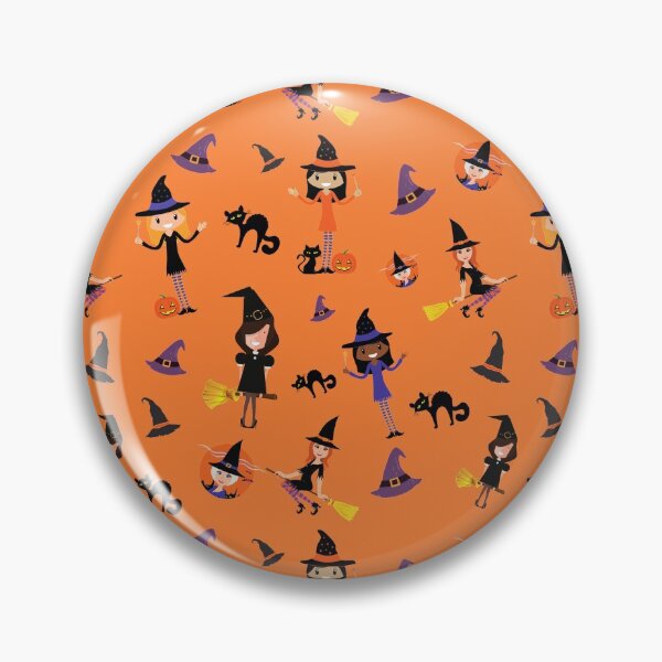 Item preview, Cute Witch Pattern - Orange designed and sold by aliveinmiddle.