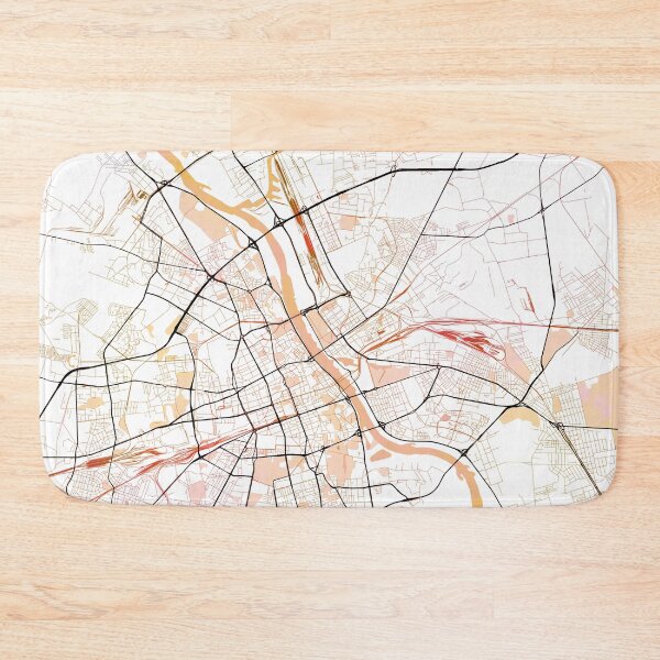 Item preview, Warsaw Poland Street Map Color designed and sold by IvonDesign.