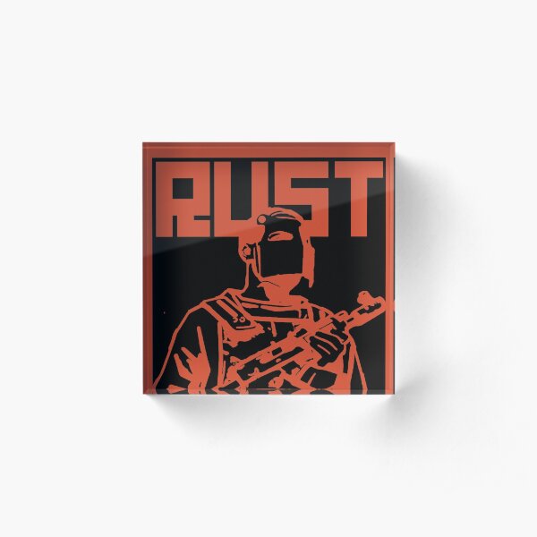 Rust - Rated R Acrylic Block