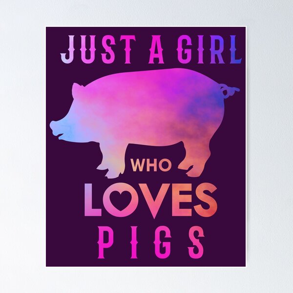 Item preview, Just a Girl Who Loves Pigs designed and sold by shokA Design.
