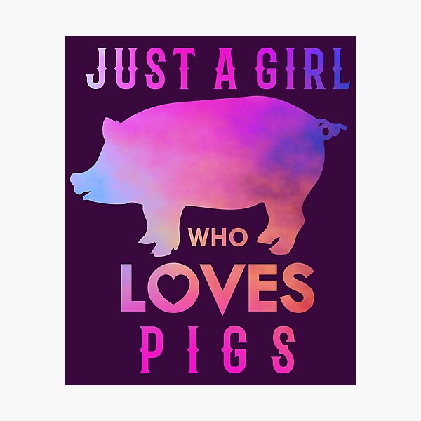 Item preview, Just a Girl Who Loves Pigs designed and sold by shokA Design.