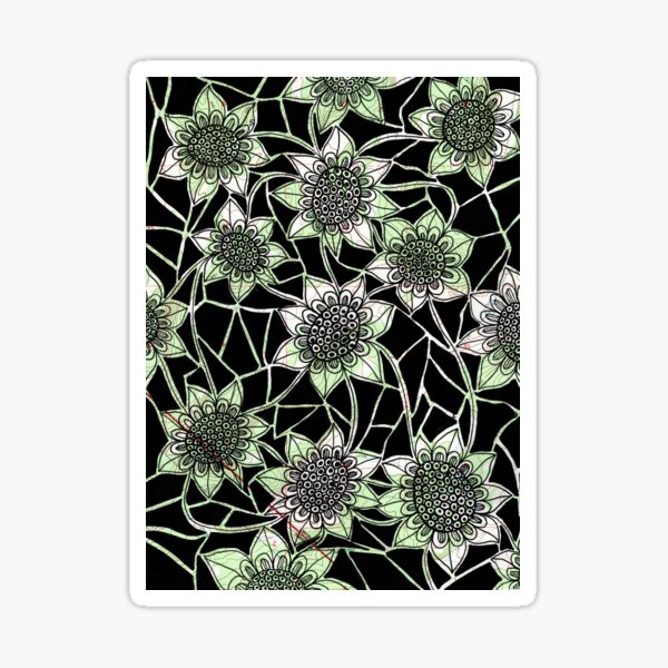 Map Flowers Sticker