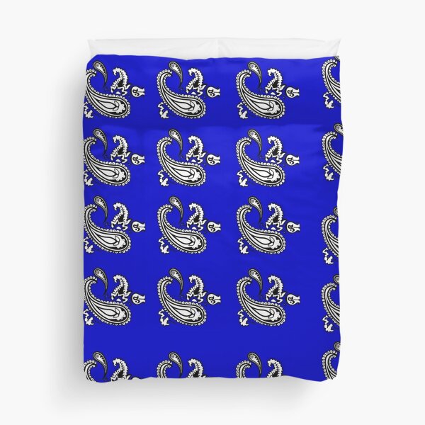 Blue Bandanna Pattern Duvet Cover