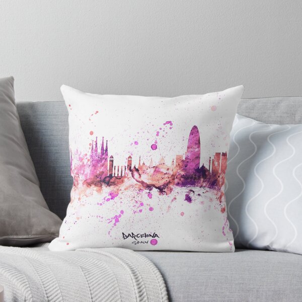 Item preview, Barcelona Spain Skyline designed and sold by ArtPrints.