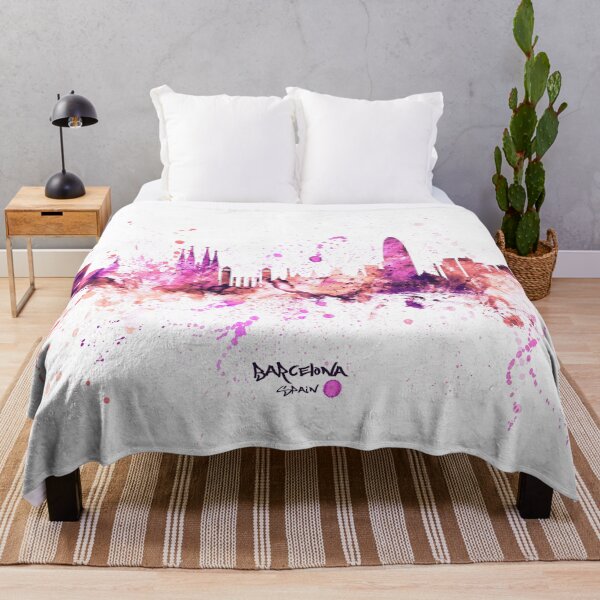 Item preview, Barcelona Spain Skyline designed and sold by ArtPrints.