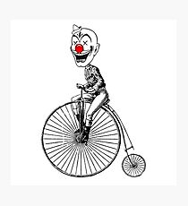 clown on a bike Photographic Print